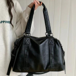 Madingas &scaron;aunus rankinis kelioninis krep&scaron;ys moterims laisvalaikio pirkinių krep&scaron;ys didelės talpos kurjerio krep&scaron;ys bagažo krep&scaron;ys neutralus juoda