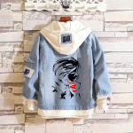 Ataka prie&scaron; Titaną: Erenas, Mikasa, Levis Žvalgybos korpuso kasdienis džinsinis &scaron;varkas (Unisex) 3XL