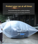 Didelis vandeniui atsparus PE automobilio dangtis &ndash; storas, atsparus drėgmei ir dulkėms, pilnas sandariklis