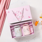 Kūrybi&scaron;kas Valentino dienos puodelis Meilės pora Vandens puodelis Suvenyras Keraminių puodelių rinkinys Dovana Vestuvių dovanos Vs Puodelis 301&mdash;400ml