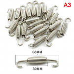 Universalūs motociklo i&scaron;metimo spyruokliniai kabliai i&scaron; nerūdijančio plieno i&scaron;metimo priekio