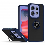 &bdquo;Armor Matte&ldquo; dėklas, skirtas &bdquo;Motorola Moto Edge 50 Pro Fusion Ultra Edge 2024&ldquo;, dangtelio žiedas, magnetinis laikiklis, stovas, atsparus smūgiams &bdquo;Coque Fundas&ldquo; Moto Edge 50 Pro tamsiai mėlyna spalva