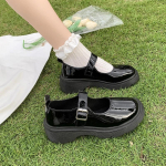 Nauji Lolita Batai Japoni&scaron;ki Mary Jane Batai Moteri&scaron;ki Vintažiniai Merginoms Studentėms JK Vienodos Platformos Batai Cosplay Auk&scaron;takulniai plius 42 Dydis 35 juoda