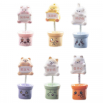 Gyvūnų prietaisų skydelio dekoracijos 6 vnt., drebančių gyvūnų automobilių prietaisų skydelių dekoracijos Namų dekoracijos svetainės miegamojo prietaisų skydelyje