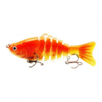 10CM/15.5G Daugianarės Žvejybinis Masalas su Kabliukais Realisti&scaron;kas 7-ių Sekcijų Swimbait Bioninis Kietas Dirbtinis Masalas Gėlavandenei Sūriavandenei Žvejybai Žvejybos Priedai A