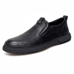 Universalūs vyri&scaron;ki mokasinai, paprasti plok&scaron;čiapadžiai batai, vyri&scaron;ki natūralios odos laisvalaikio batai, lauko vairavimo batai, konferenciniai verslo batai 38 pilka spalva