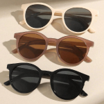 3 vnt./rinkinys Korėjieti&scaron;ki retro pilno rėmelio apvalūs saulės akiniai Saulės akiniai moterims retro apvalaus rėmelio saulės akiniai Apsauga nuo UV spindulių