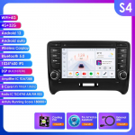 Ossuret RDS Automobilio radijas TT MK2 8J 2006 - 2014 m. Android Multimedijos vaizdo grotuvas Navigacija GPS Carplay QLED I&scaron;manusis lietimui jautrus ekranas Automobilio stereo sistema 8G S4 8Core 4G 32G AI