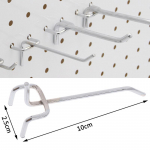 5 vnt. Kablių skydelis Perforuota sieninė saugykla Garažas Dirbtuvės Tvirtinimas 10 cm 5Pcs