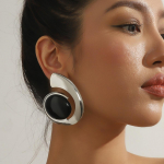 Eleganti&scaron;ki seksualūs cinko lydinio nuleidžiami ir kabantys auskarai moterims, nedengta geležinė ausų adata, universali mada visiems sezonams