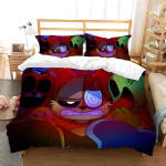 3D Spausdinimo Žaidimo CatNap x DogDay Lovos Patalynės Komplektai Antklodė Lova Dangalas Antklodės Dangalas Pagalvės Užvalkalas 2-3 Vnt Komplektai Miegamojo Dekoras EU Double 200x200cm black