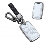 TECART Range Rover Raktų Dėklas, Raktų Dangtelis, Raktų Laikiklis, Suderinamas su Jaguar Defender, Range balta