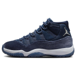 Air Jordan 11 Retro Midnight Navy Velvet Moteri&scaron;ki sportbačiai Mėlyni Metaliniai-Sidabriniai Balti AR0715-441 35.5 black