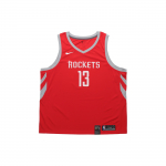 &bdquo;Nike&ldquo; NBA &bdquo;Houston Rockets&ldquo; Jamesas Hardenas ne. 13 kvėpuojančių vyri&scaron;kų palaidinių be rankovių, universitetinės raudonos spalvos, 864477-657 S