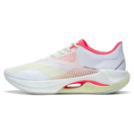 Li Ning Itin lengvi 20 laisvalaikio medžiaginiai sintetinės odos neslystantys dėvėjimuisi atsparūs kvėpuojantys žemo profilio bėgimo bateliai moterims sportbačiai balti mėlyni raudoni ARBT002-7 36⅓