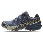Salomon Speedcross 6 GORE-TEX Grisaille Tea Unisex Bėgimo bateliai Mėlyni Anglies L47465500 42⅔