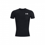 Under Armour HeatGear&reg; OG Logotipo Spaudinys Apvalus Kaklas Siauro Kirpimo Trumpomis Rankovėmis Mar&scaron;kinėliai Vyrams Mar&scaron;kinėliai Juoda 1387560-001 L