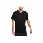 Nike Dri-Fit Team Legend Patogūs greitai džiūstantys trumpomis rankovėmis mar&scaron;kinėliai Vyri&scaron;ki Vir&scaron;utiniai drabužiai Juodi IB8898-010 S