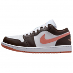 Jordan Air 1 Minimalistiniai Patogūs Neslystantys Patvarūs Žemi Retro Krep&scaron;inio Batai Moteri&scaron;kas Kedukas Baltas Rudas DC0774-182 36.5
