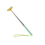 Automobilio galinio vaizdo veidrodžio valytuvas valymo įrankis automatinis stiklo rūko valiklis gremžtukas priedai rankena teleskopinis langų valymo &scaron;epetys fluorescencinė žalia spalva