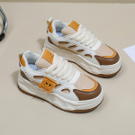 Balti batai moterims Nauji rudens studentai, universalūs laisvalaikio madingi batai storu dugnu madingi sportbačiai 40