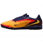 Nike Phantom 6 HQ2326-800 futbolo bateliai, unisex, oranžiniai ir mėlyni. 42