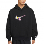 Nike Swoosh Gri Sportinis Laisvalaikio Su Gobtuvu Megztinis Ilgomis Rankovėmis Džemperis Vyri&scaron;kas džemperis HV0250-010 2XL