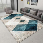 Skandinavi&scaron;kas geometrinis kilimas svetainei 200x300, kilimas miegamajam, didelio ploto kilimai namų dekoravimui, neslystantys sofos kilimėliai, individualizuoti grindų kilimėliai 160*230cm