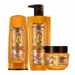 L'Or&eacute;al Extraordinary Oil Plaukų priežiūros 3 dalių rinkinys