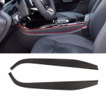 Carbon fiber Style For Mercedes Benz A CLA Class W177 C118 Console Panel Side Decorative Trim Cover Stickers Accessories For A Class 2019-22