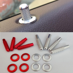 Angelguoguo Car modified for Mercedes Benz ML GL Class door bolt lock pin cover auto door Silver pin