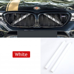 2 vnt. Sportinio stiliaus priekinių grotelių apdailos juostelės, dangtelio rėmas, automobilio dekoracijos, lipdukai BMW E60 F52, automobilio dekoravimas balta
