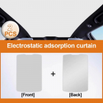 ulation Sunroof Sunshade For Volkswagen Tayron MK1 2018-2024   ulation Sunroof Sunshade Accessories Black and white 2PCS