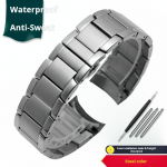 22 mm vyri&scaron;ka apyrankė Armani AR2447 AR2448 AR2434 AR2432 2433 2435 lenkta galvutė Kietas nerūdijančio plieno laikrodžio dirželis Metalinis laikrodžio dirželis 22mm