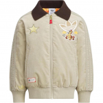 Adidas Originals X Disney Medvilninis &scaron;varkas FW25 Žaislų istorija Patogus &Scaron;iltas Atverčiama apykakle Laisvalaikio Ilgomis rankovėmis Vaikams Vaikų &scaron;varkai KS3169 110