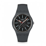 Swatch COBBLESTONE STREET NEW GENT BIOSOURCED Rie&scaron;o laikrodis SO29A101 pilka spalva