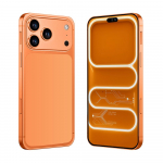 Auk&scaron;tos kokybės silikoninis dėklas i17 Pro Max Android 7.3 colio Global Edition 8000mAh baterijai mobiliojo telefono dėklas I&scaron;manusis Originalus 8GB 256GB oranžinė