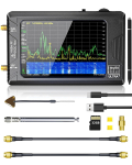 Hoshikou Denpa Ne&scaron;iojamasis spektro analizatorius, TinySA Ultra 4 colių jutiklinis ekranas, Auk&scaron;to dažnio i&scaron;vesties signalas 100kHz-5.4GHz su 32 GB kortele, 2-in-1 signalas