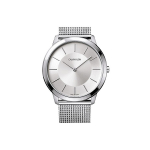 Calvin Klein Minimalistinės serijos laikrodis Kvarcinis mechanizmas Nerūdijančio plieno apyrankė Sidabrinis ciferblatas Vyri&scaron;ki laikrodžiai K3M21126 Silver Dial