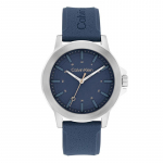 Calvin Klein kvarcinis laikrodis Silikoninis dirželis 42 mm Mėlynas ciferblatas Atsparus vandeniui 30 m Vyri&scaron;ki laikrodžiai 25200470 Blue