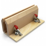 Odos siuvimo spaustuvas - Medinis pasidaryk pats siuvimo arkliukas su reguliuojamais žandais, Stalinis įrankis odos dirbiniams, knygų ri&scaron;imui ir remontui