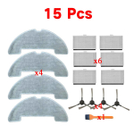 Atsarginės dalys Vexilar W7/W9/W11/15 robotui dulkių siurbliui, dalys su HEAP filtru, &scaron;luoste, &scaron;oniniu &scaron;epečiu, valymo &scaron;epečiu