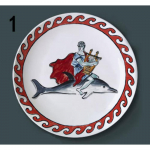 8'' Italijos Ginori 1735 Neptūno kelionė Keraminė lėk&scaron;tė Sienų dekoras Svetainei Miegamajam