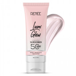 RENEE Lumi Glow Apsauginis kremas nuo saulės su SPF 50 | Patikrintas in-vivo | Su niacinamidu ir hialurono rūg&scaron;timi | Lengvas ir nelipnus | Be balto efekto