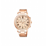 CITIZEN Eco-Drive serija XC serija Eco-Drive rožinio aukso danga Madingas rožinio aukso kvarcinis plieninė apyrankė Moteri&scaron;kas laikrodis auksinis ciferblatas FB1432-55X mėlyna