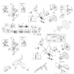 Shimano galinė stebulė 7 pavarų a&scaron;ies veržlė MF daugialypei ARHIM117ABC 36 skylės, Ilgis 192mm, OLD 135mm, Tipas, Ratai, RH-IM11