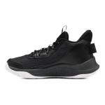 Under Armour Curry 3 Z7 Apvalus priekis Suvarstomi Atsparūs dėvėjimuisi Kvėpuojantys Vidutinio auk&scaron;čio Krep&scaron;inio bateliai Vyrams Pilki 3026622-100 40 black