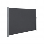 SONGMICS 200 x 400 cm (A x L), &Scaron;oninis markizė balkonui ir terasai, Apsauga nuo smalsių akių, Apsauga nuo saulės, &Scaron;oninis žaliuzė, Dūminės pilkos spalvos pilka