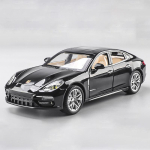 1:24 Porsche Panamera Metalinis Lietas Modelis Automobilis Su Garsu & &Scaron;viesa Traukiamas Atgal Vaikams Žaislinis Automobilis Gimtadienio Dovana Vaikui Berniukui juoda