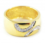Bague Plaqu&eacute; Or 'Cleopatra' dor&eacute;/or/blanc/